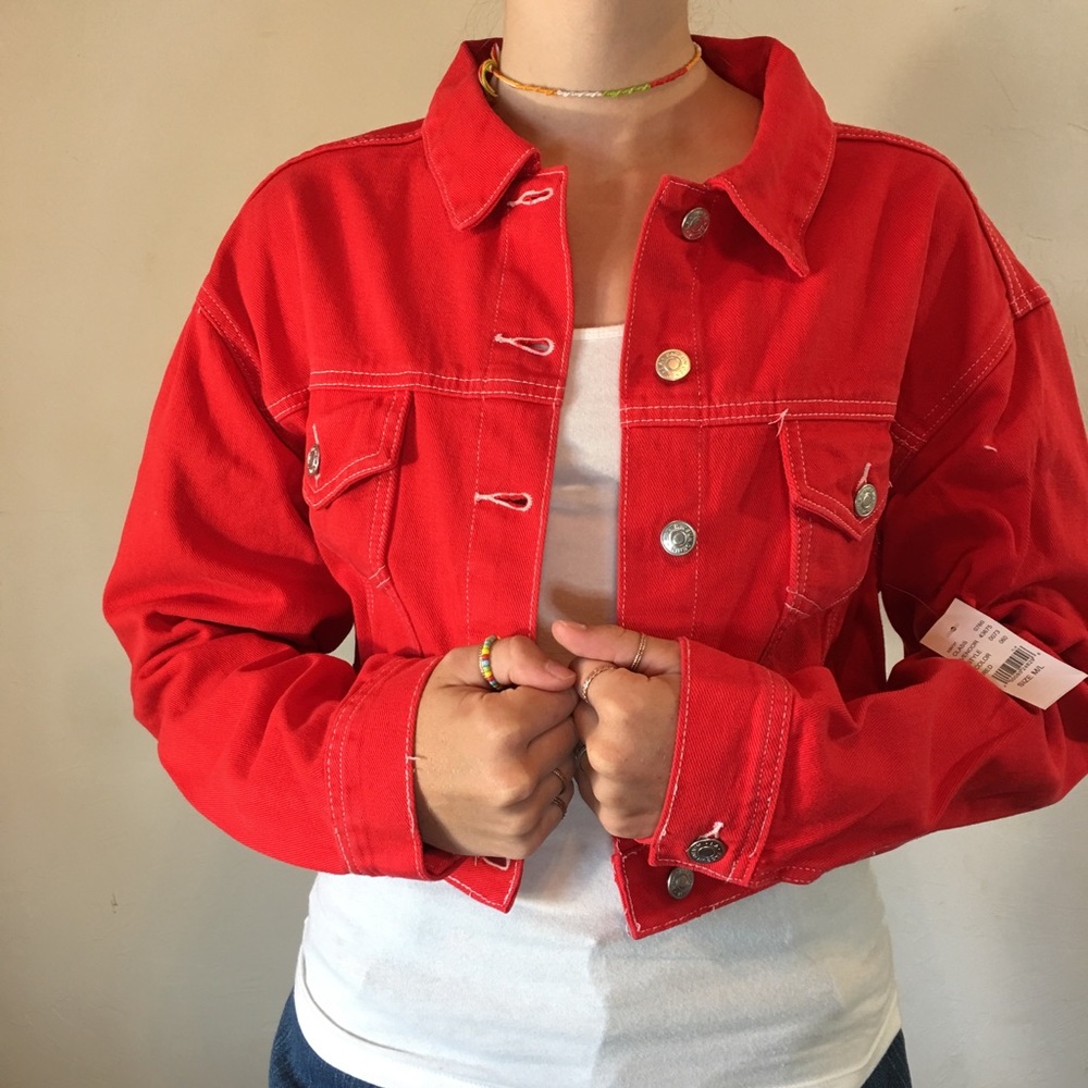Red Jean Jacket